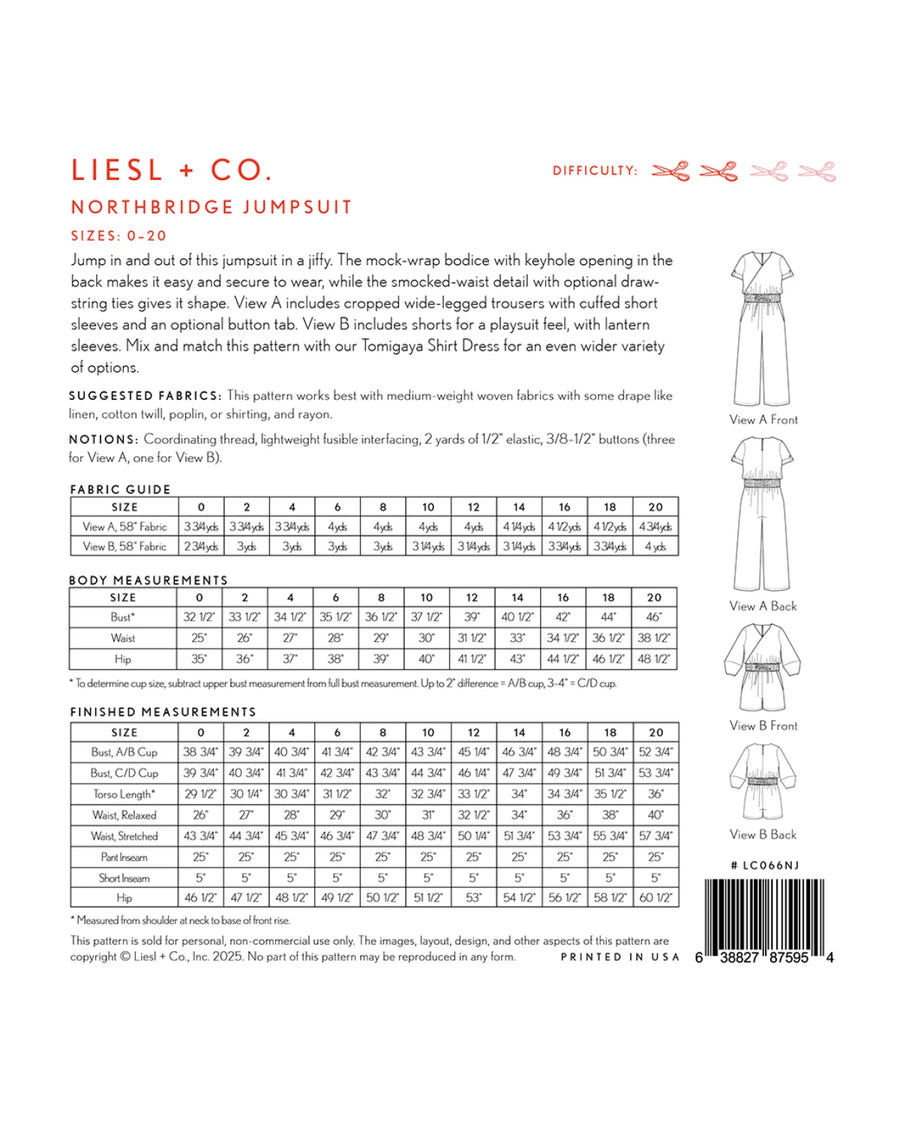 LIESL + CO: Northbridge Jumpsuit