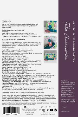 Sallie Tomato: Tula Clip-On Pattern