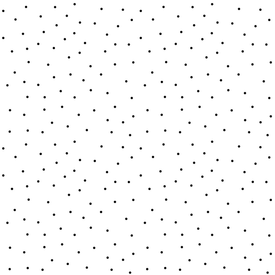 Kimberbell Basics: Tiny Dots-White/Black (1/4 Yard)