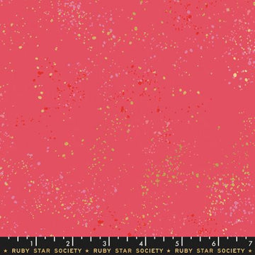 Ruby Star Society SPECKLED: Metallic Strawberry (1/4 Yard)