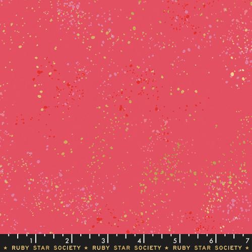 Ruby Star Society SPECKLED: Metallic Strawberry (1/4 Yard)