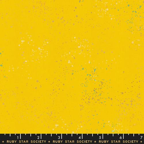 Ruby Star Society SPECKLED: Metallic Sunshine (1/4 Yard)