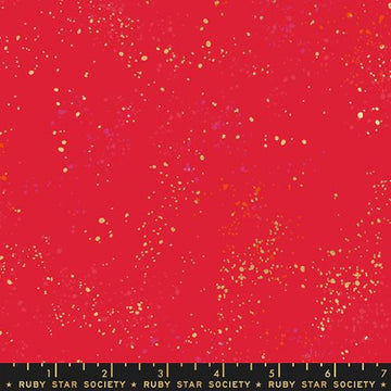 Ruby Star Society SPECKLED: Metallic Scarlet (1/4 Yard)