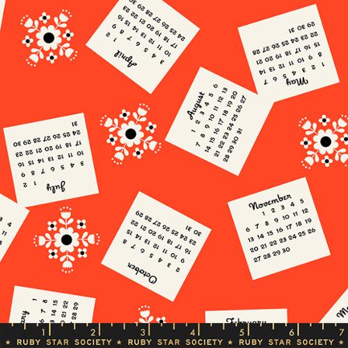 Ruby Star Society TOMATO TOMAHTO: Calendar-Ruby (1/4 Yard)