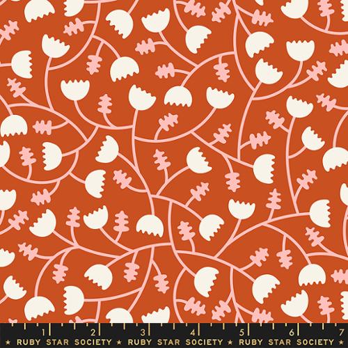 Ruby Star Society TOMATO TOMAHTO: Fiore Del Radiatore-Cayenne (1/4 Yard)