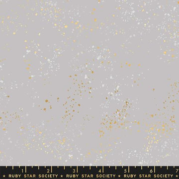 SPECKLED: 108-Metallic Wide Dove (1/4 Yard)