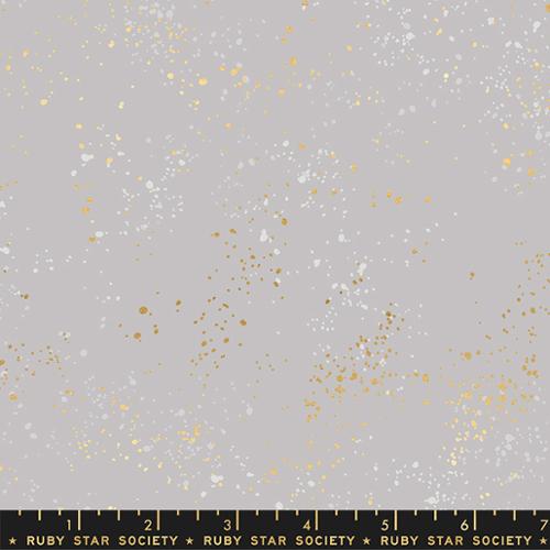 Ruby Star Society SPECKLED: 108-Metallic Wide Dove (1/4 Yard)