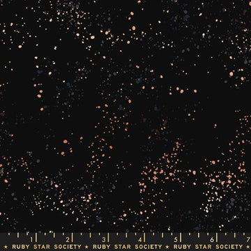 Ruby Star Society SPECKLED: 108-Metallic Wide Black (1/4 Yard)