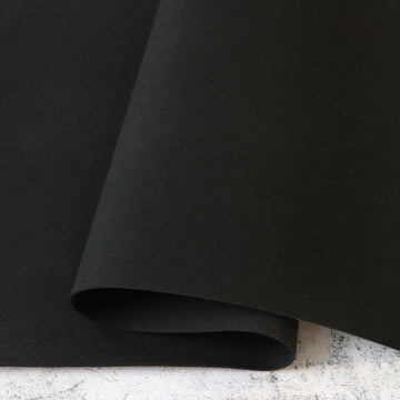 Sallie Tomato: Black Microsuede