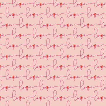 OPEN HEART: Written Love Loud (1/4 Yard)