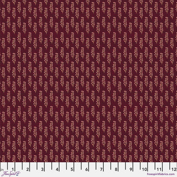 AUTUMN FRIENDS: Autumn Twigs-Garnet (1/4 Yard)