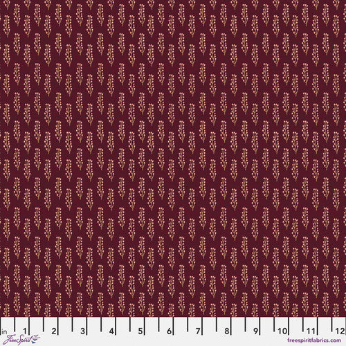 AUTUMN FRIENDS: Autumn Twigs-Garnet (1/4 Yard)