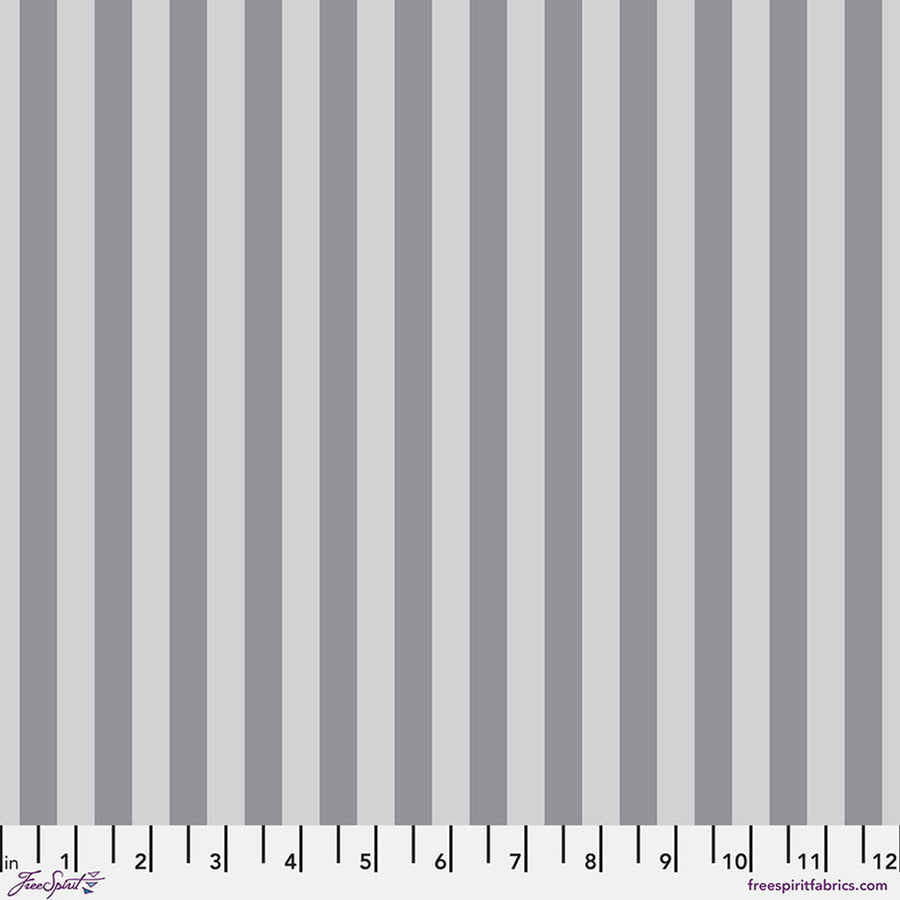 Tula Pink TRUE COLORS GRAYWORK: Tent Stripe-Fog (1/4 Yard)