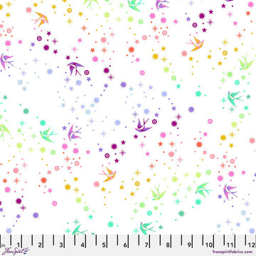 Tula Pink True Colors: Fairy Dust-White (1/4 Yard)