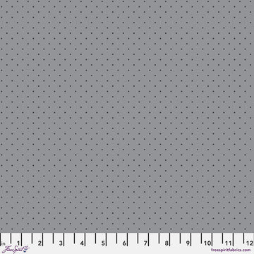 Tula Pink TRUE COLORS GRAYWORK: Tiny Dots-Shadow (1/4 Yard)