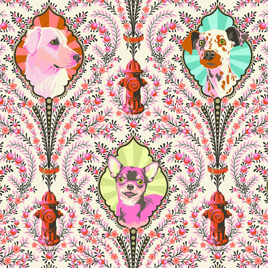 Tula Pink BESTIES: Puppy Dog Eyes-Blossom (1/4 Yard)