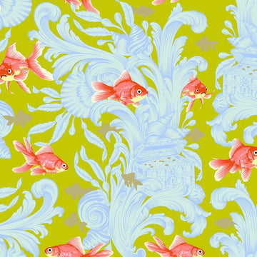 Tula Pink BESTIES: Treading Water-Clover (1/4 Yard)