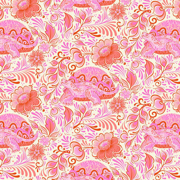 Tula Pink BESTIES: No Rush-Blossom (1/4 Yard)