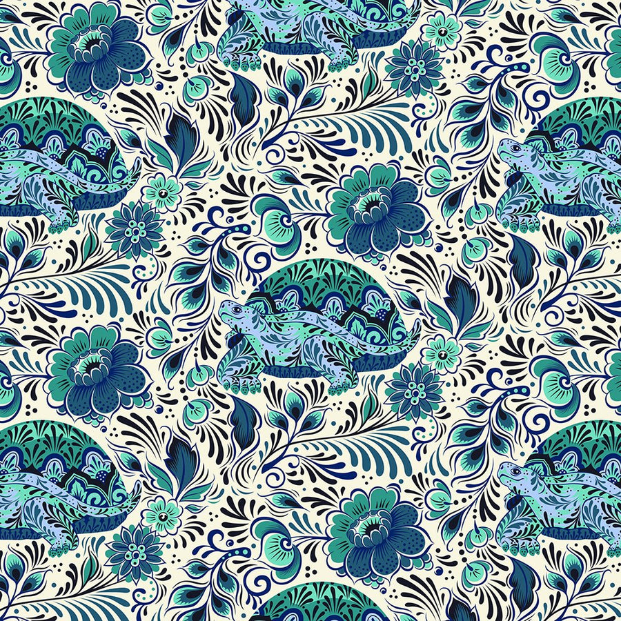 Tula Pink BESTIES: No Rush-Bluebell (1/4 Yard)