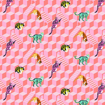 Tula Pink BESTIES: Sitting Pretty-Blossom (1/4 Yard)