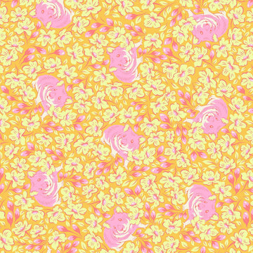 Tula Pink BESTIES: Chubby Cheeks-Buttercup (1/4 Yard)