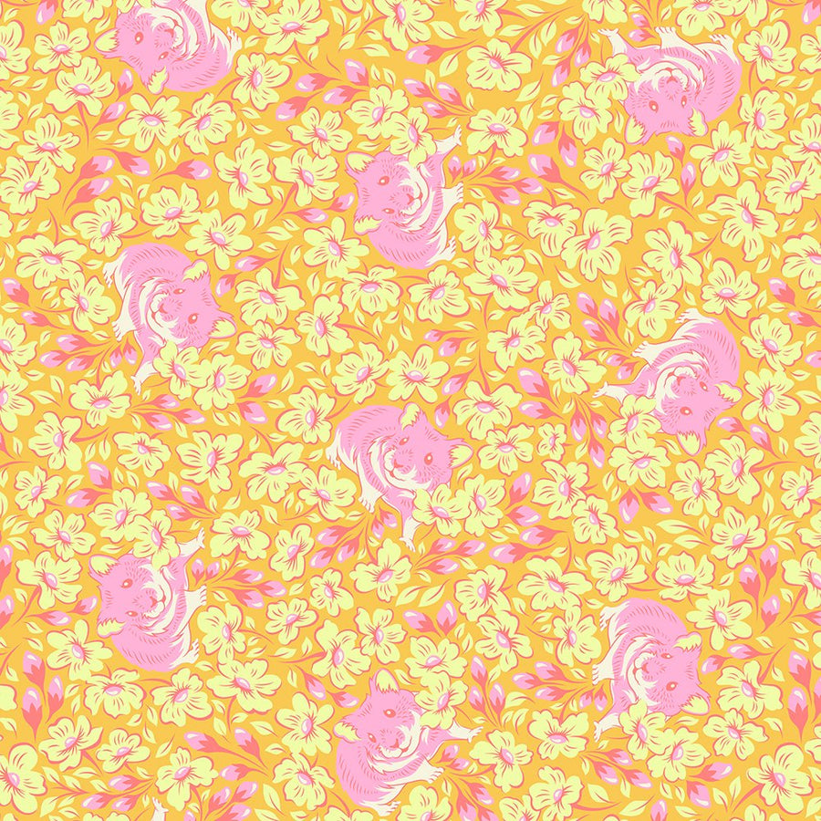 Tula Pink Besties: Chubby Cheeks-Buttercup (1/4 Yard)