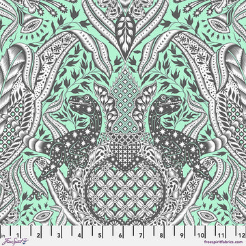 Tula Pink Roar!: Gift Rapt- Mint (1/4 Yard)