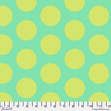 Tula Pink Roar!: Dinosaur Eggs- Mint (1/4 Yard)