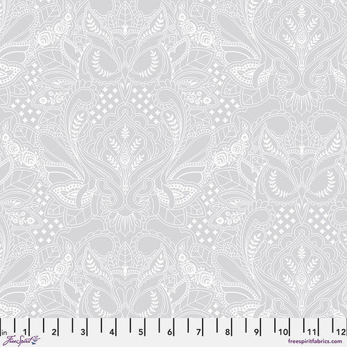 Tula Pink TRUE COLORS: Ghost Owls-Whisper (1/4 Yard)