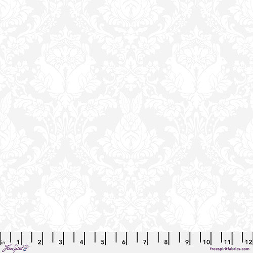 Tula Pink TRUE COLORS: Ghost Bunny-Paper (1/4 Yard)