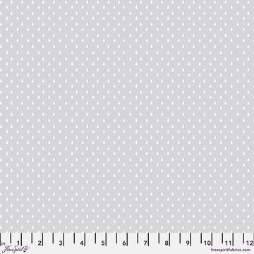 Tula Pink TRUE COLORS: Ghost Droplettes-Whisper (1/4 Yard)