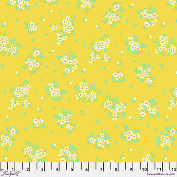 Tula Pink TRUE COLORS: What a Ditz-Buttercup (1/4 Yard)
