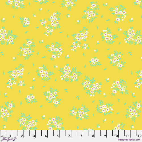 Tula Pink TRUE COLORS: What a Ditz-Buttercup (1/4 Yard)