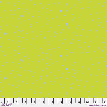 Tula Pink TRUE COLORS: Space Sprinkles-Lightning Bug (1/4 Yard)