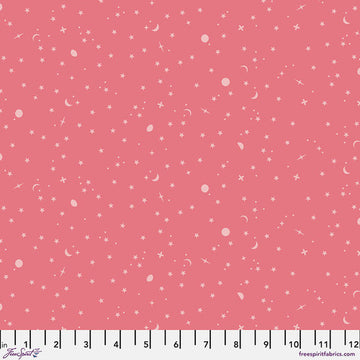 Tula Pink TRUE COLORS: Space Sprinkles-Sunburn (1/4 Yard)