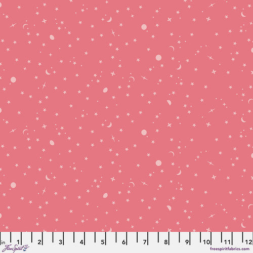 Tula Pink TRUE COLORS: Space Sprinkles-Sunburn (1/4 Yard)