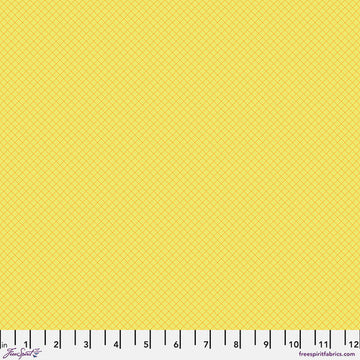 Tula Pink TRUE COLORS: On the Grid-Highlighter (1/4 Yard)