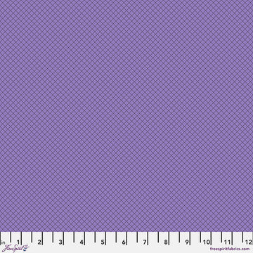 Tula Pink TRUE COLORS: On the Grid-Mysterious (1/4 Yard)