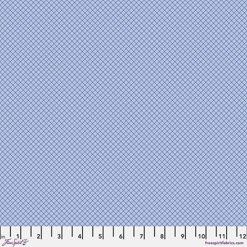 Tula Pink TRUE COLORS: On the Grid-Shoreline (1/4 Yard)