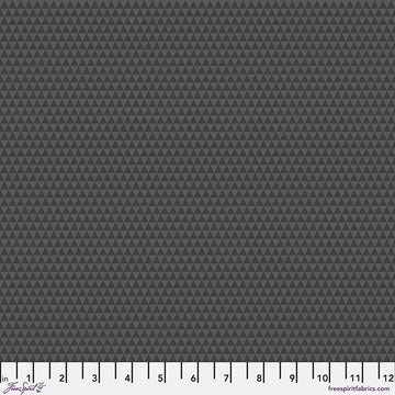 Tula Pink TRUE COLORS GRAYWORK: Kinda Shady-Carbon (1/4 Yard)