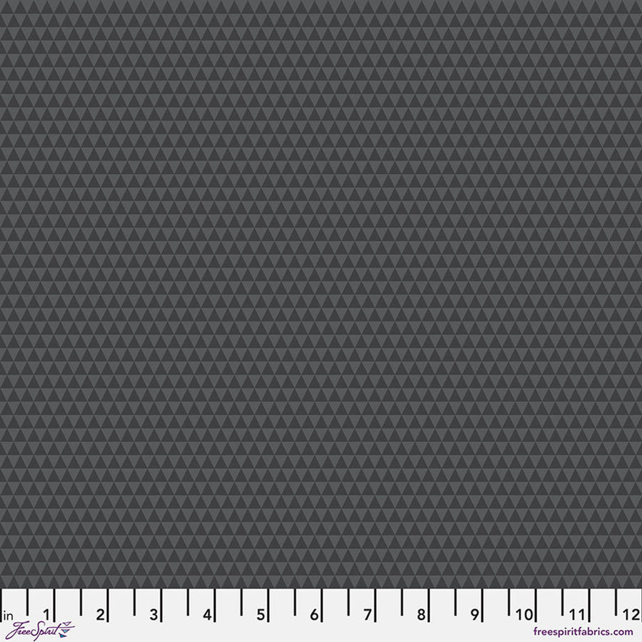 Tula Pink TRUE COLORS GRAYWORK: Kinda Shady-Carbon (1/4 Yard)