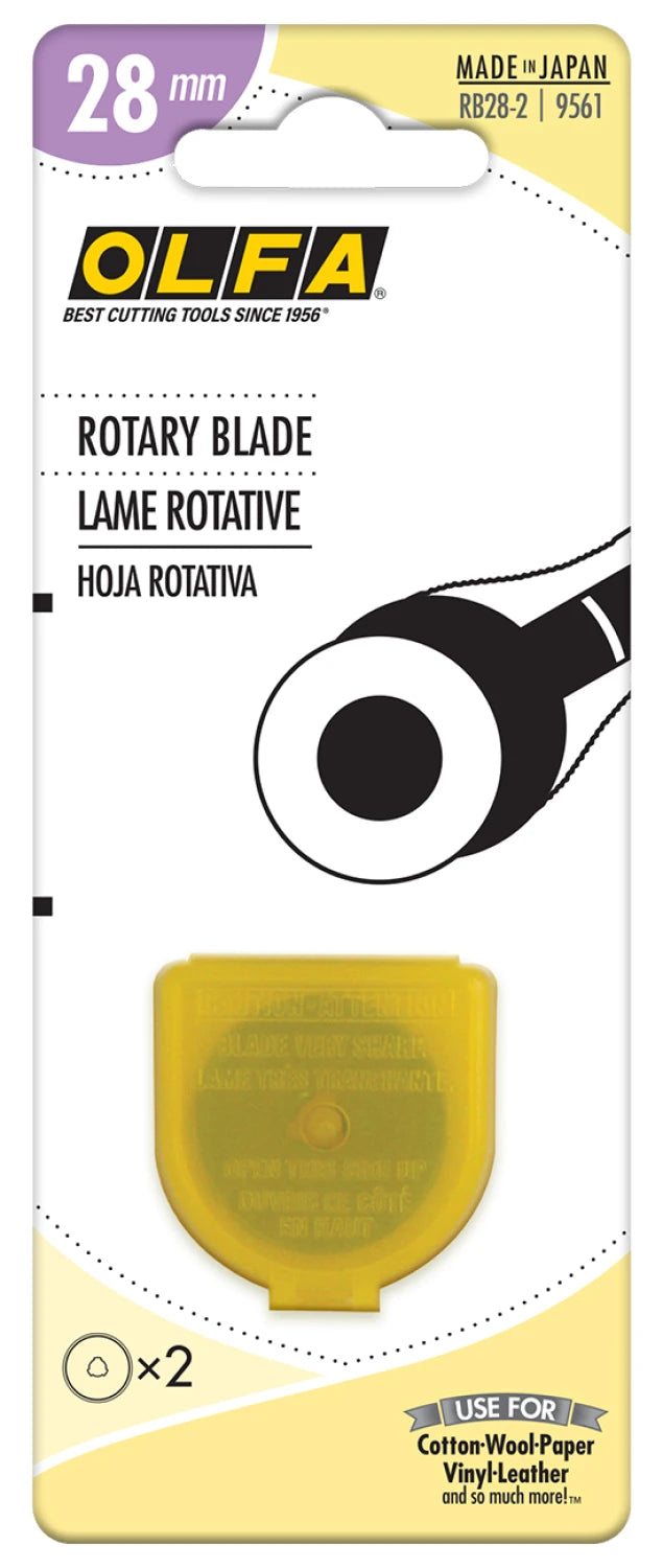 OLFA: Replacement Rotary Blades-28MM (2 Pack)