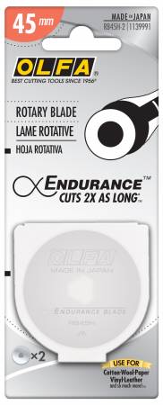 OLFA: Endurance Replacement Rotary Blades-45MM (2 Pack)