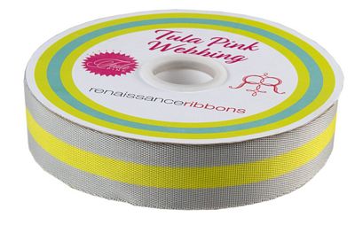 Tula Pink Webbing: 1.5 in- Thunderbolt