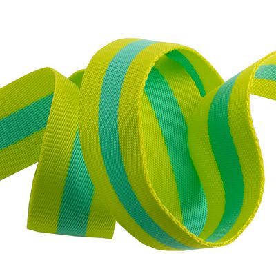 Tula Pink Webbing: 1.5 in- Lime Zest