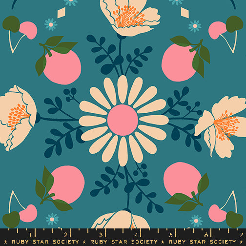 Ruby Star Society JUICY: Poppy Garden-Storytime (1/4 Yard)
