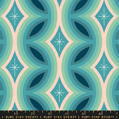 Ruby Star Society JUICY: Rattan-Dark Turquoise (1/4 Yard)