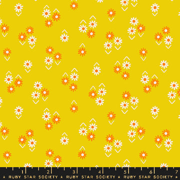Ruby Star Society JUICY: Baby Flowers-Golden Hour (1/4 Yard)
