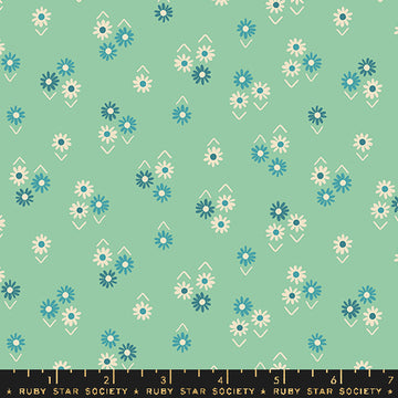 Ruby Star Society JUICY: Baby Flowers-Moss (1/4 Yard)