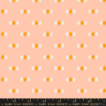 Ruby Star Society JUICY: Diamonds-Peach (1/4 Yard)